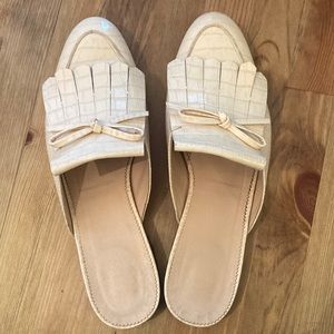 J.Crew leather mules US8